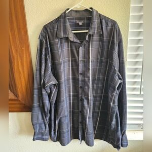 Van Heusen - Button Down Office Shirt Mens Big & Tall Long Sleeve 2XLT